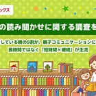 読み聞かせ実践親子、コミュニケーション充足感1.3倍…7割が1回10分以内 画像