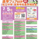 【中学受験】【高校受験】みらい子ども進学フェア府中7/5 画像