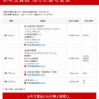 平成25年用お年玉付年賀はがき当選番号発表 画像