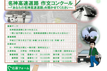 NEXCO西日本、開通50周年「名神高速道路 作文コンクール」作品募集 画像