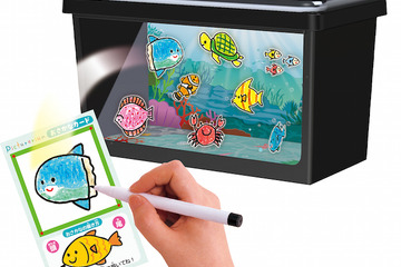 手書きの魚が泳ぎ出す、iPhoneアプリ「おえかきすいそう」 画像