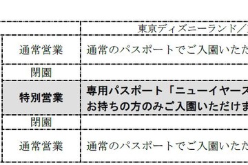ディズニーランドで年越し…専用パスポート9/11販売開始 画像
