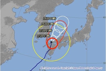 【台風15号】九州を北上中、福岡や佐賀で8/25臨時休校 画像