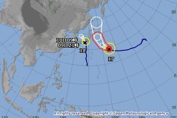 【台風18号】9日昼前に東海地方に上陸…休校も 画像