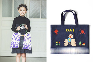 世界に一つだけのレッスンバッグ、子どもの描いた絵をもとに 画像