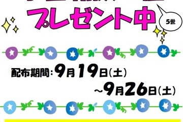 【シルバーウィーク2015】宇宙朝顔の種を90家族に無料配布 画像