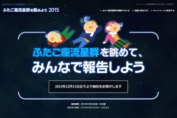 子どもでも観察しやすい！ふたご座流星群を眺めよう…国立天文台12/12-16 画像