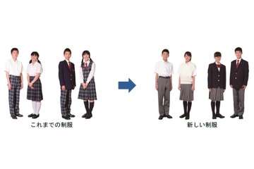 近大附属中が制服変更、デザイン性・丸洗いなどの機能性重視 画像