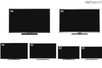 シャープ、設置スタイルが自由な液晶テレビ「フリースタイルAQUOS」 画像