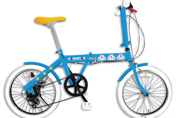 ドラえもん折たたみ自転車　誕生日を記念して発売 画像