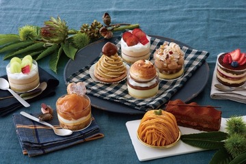 秋の味覚が勢ぞろい、パティスリーキハチ秋季限定新作スイーツ 画像