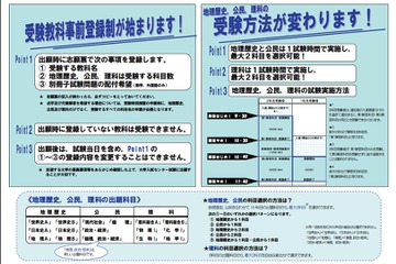 H24年度センター試験に関する新着情報、ホームページで公開 画像