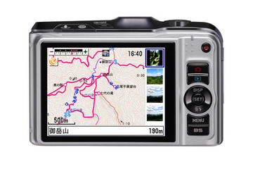 カシオ、GPS機能搭載デジカメ「EX-H20G」用に山歩きデータ発売 画像