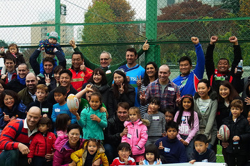 親子でラグビーにトライ、元日本代表キャプテン廣瀬俊朗ら登場 画像