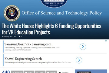 VRを教育現場に…アメリカ政府が企業・団体を助成 画像