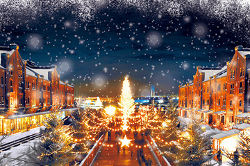 横浜赤レンガ倉庫、2016年はドイツのホワイトクリスマスを再現 画像