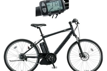 ブリヂストンサイクル、電動アシストクロスバイクに消費カロリーなど表示 画像