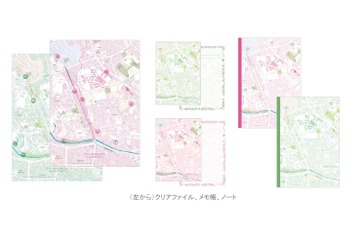 お茶女周辺の地理ネタぎっしり、ゼンリンと「地理女子」のコラボ文房具 画像