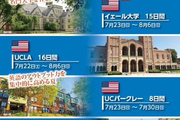 【夏休み2017】中2-高2対象、世界のトップ大学を体験する短期語学研修 画像