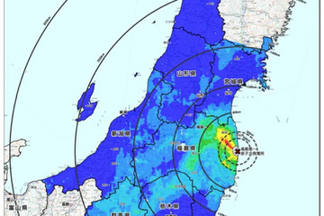 1都11県の放射性セシウム分布Mapと、近隣県の調査予定…文部科学省 画像