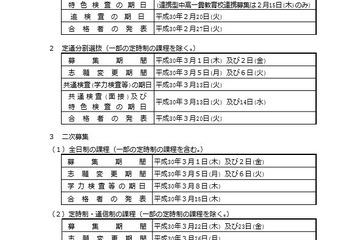 【高校受験2018】神奈川県公立高校入試、日程公開…学力検査は2/14 画像