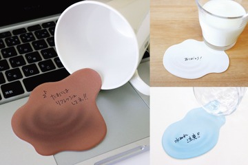 まるでホンモノ「こぼれメモ」6/20全国発売、金工大生が発案 画像