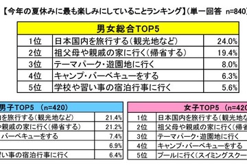 夏休みの一大イベントにかける予算、平均7.6万円 画像