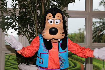 香港ディズニー、マスター・グーフィーと太極拳レッスン 画像