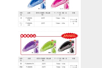 きれいに貼れる“プリント貼り”専用のテープのり新発売 画像