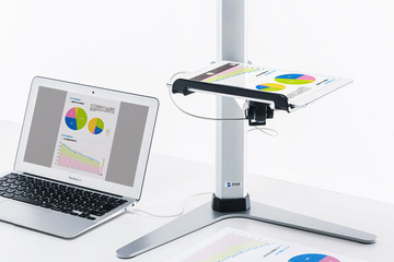 書画カメラ利用も可能、サンワサプライのタブレットスタンド「CR-LATAB25」 画像