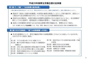 平成29年版「厚生労働白書」…子どもの貧困や待機児童など 画像