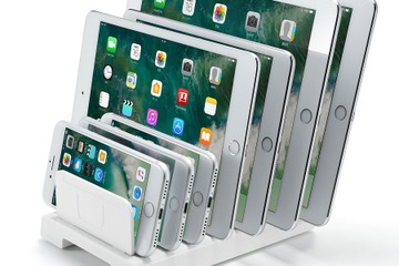 サンワサプライ、連結できるタブレット・スマホスタンド発売 画像