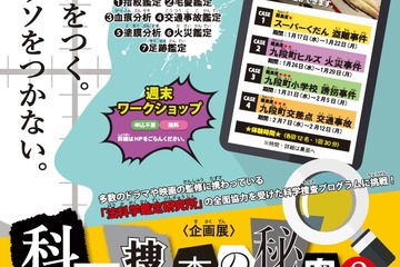 証拠はウソをつかない…みなとみらいで「科学捜査」を体験1/17-2/12 画像