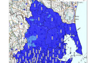文部科学省、東日本全域の放射性セシウム分布マップを公開 画像