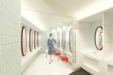 授乳室や空室表示…小田急電鉄 新宿駅トイレ全面リニューアル12/15 画像