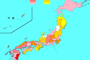 【インフルエンザ17-18】全47都道府県で患者増、最多は宮崎県 画像