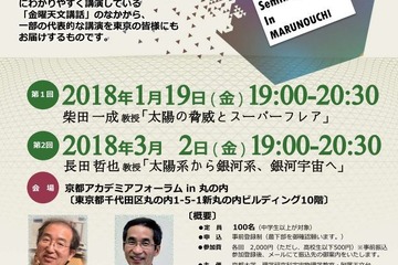 京大の天文学者が登壇、京大天文教室in丸の内1/19・3/2 画像
