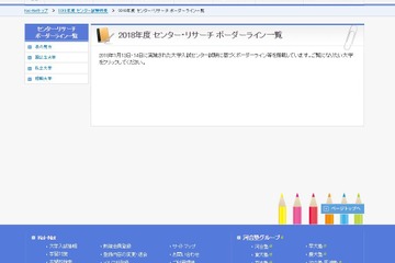 【センター試験2018】河合塾、大学別ボーダーライン公開…京都大・法774点など【大学受験2018】 画像