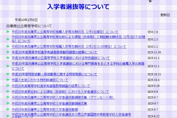 【高校受験2018】兵庫県公立高入試、推薦入学および特色選抜の志願状況・倍率（確定）兵庫（創造科学）2.95倍 画像