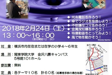 横浜市内の小学4-6年生対象「もの作り教室」金沢八景2/24 画像