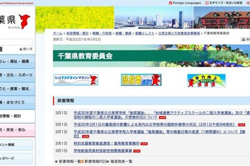 【高校受験2018】千葉県公立高入試（後期）受検者16,256人・受検倍率1.40倍 画像