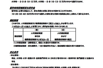 日本学生支援機構、短期留学のための奨学金 画像