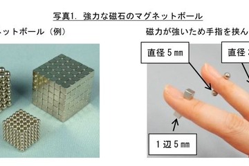 子どもの磁石誤飲、7年で124件…消化管に穴あく危険 画像