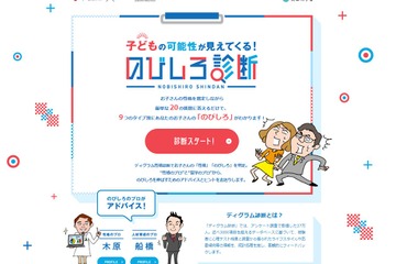 子どもの可能性がわかる「のびしろ診断」Web公開 画像