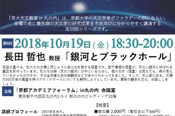 京大天文教室in丸の内「銀河とブラックホール」10/19 画像