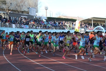 家族で新年の走り初め「松戸市七草マラソン大会」1/13 画像