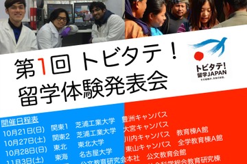 トビタテ！留学JAPAN、全国7地域で「留学体験発表会」観覧者募集 画像