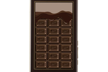 ドコモ、バレンタインに板チョコデザインのスマホ発売 画像