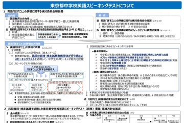 東京都立高入試、英語スピーキングテスト導入…現小6から 画像