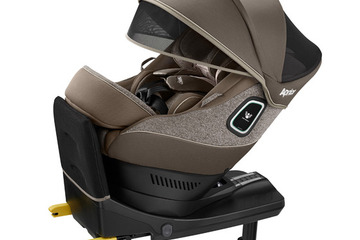 アップリカ、赤ちゃんを360°全方位から守る回転式イス型チャイルドシート発売 画像